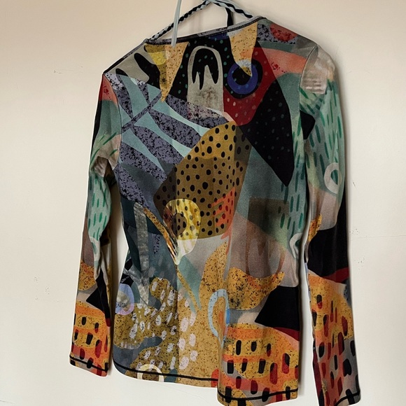 SALE Asymmetrical Y2K Long sleeve tee - Picture 2 of 3